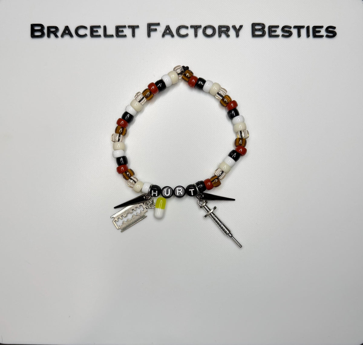 Nine Inch Nails inspired friendship bracelets
