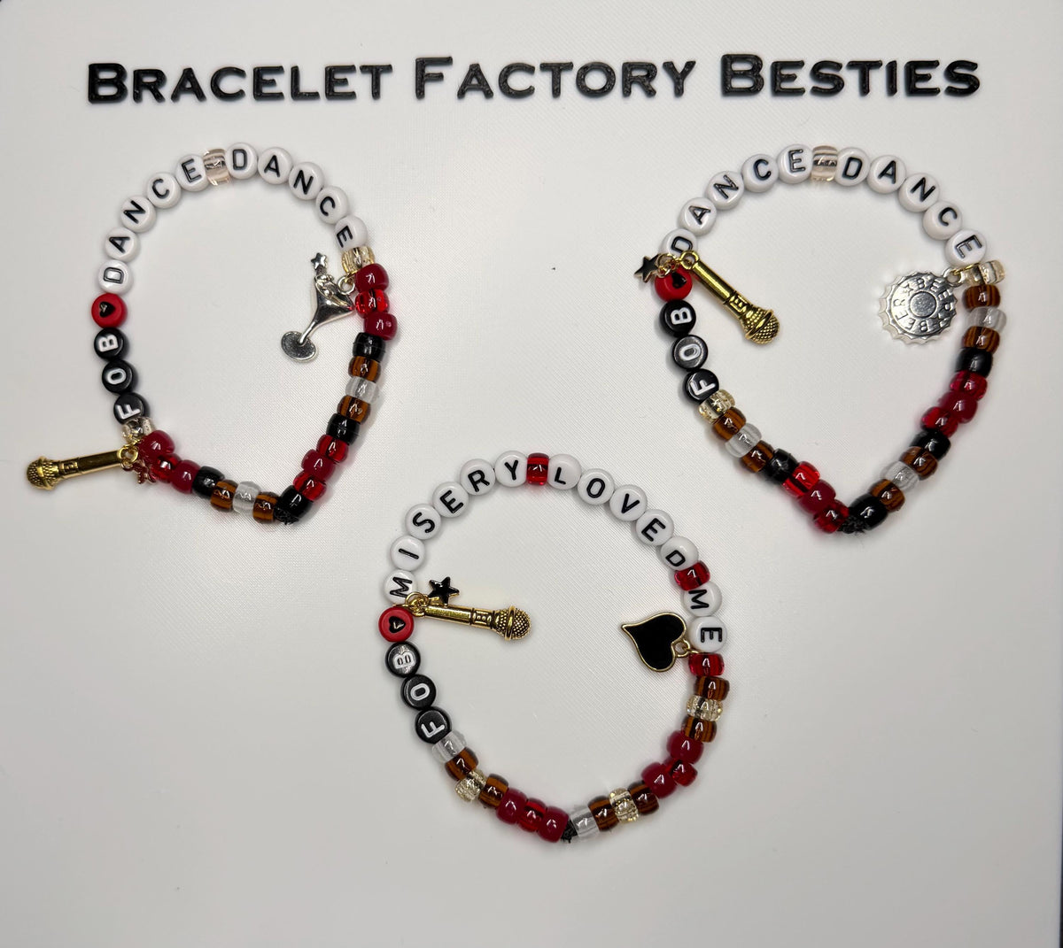 Fall Out Boy friendship bracelets (From Under The Cork Tree)