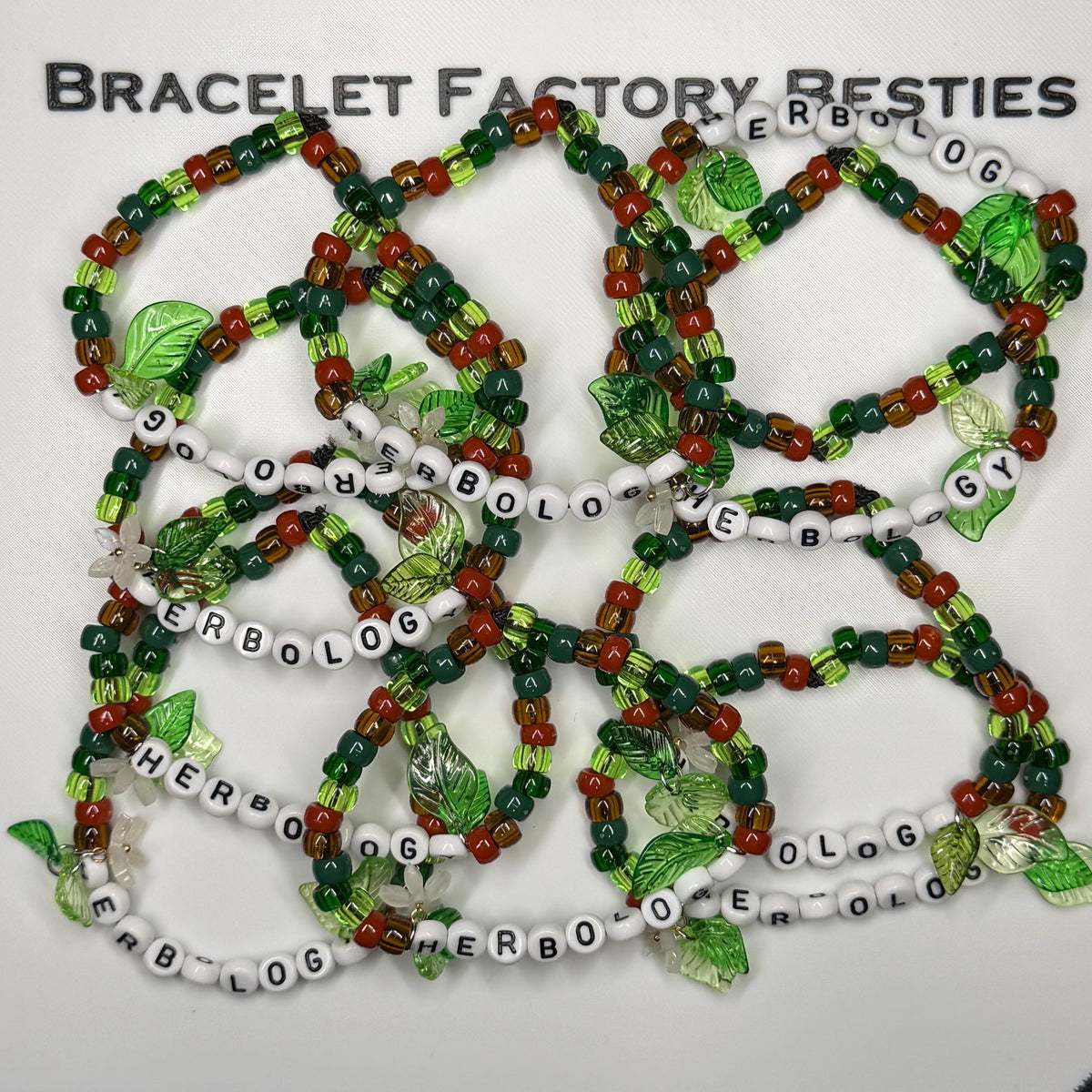 Harry Potter inspired - Herbology themed friendship bracelets!