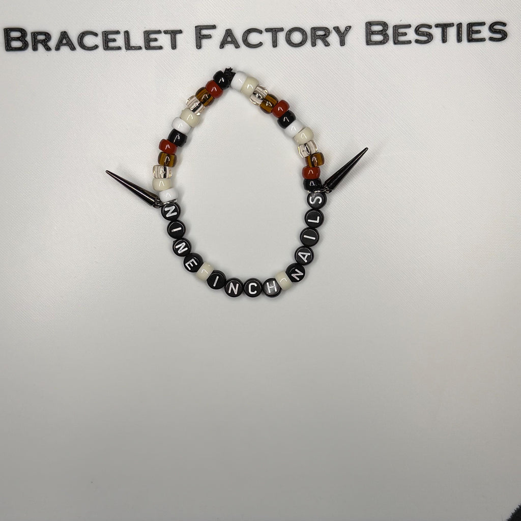 Nine Inch Nails inspired friendship bracelets