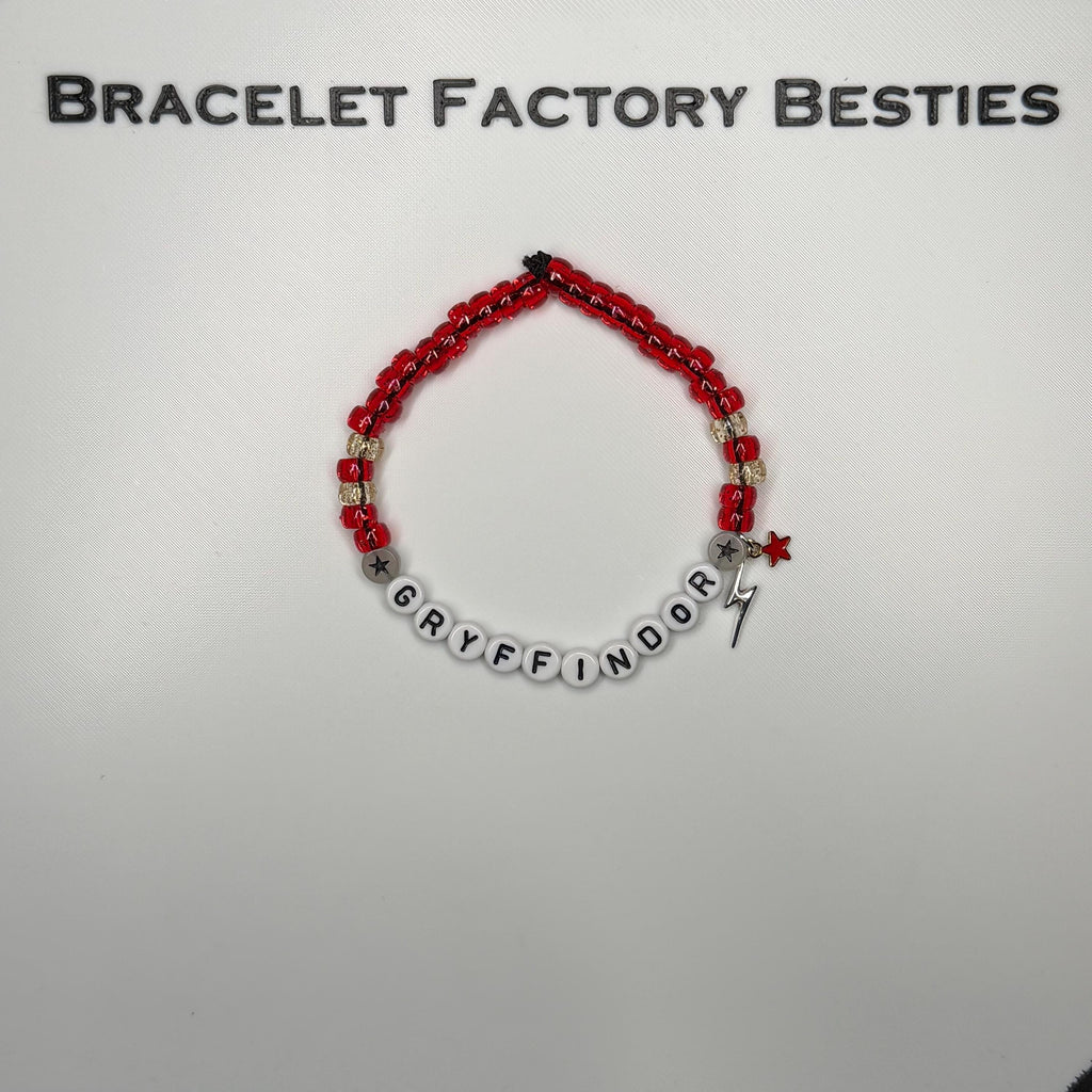 Harry Potter Themed - Hogwarts House Inspired friendship bracelets - SPARKLEY VERSION!