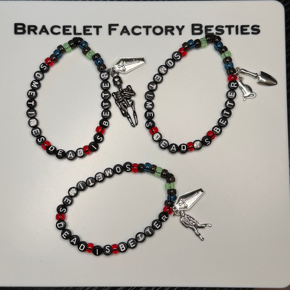 Pet Sematary inspired friendship bracelets