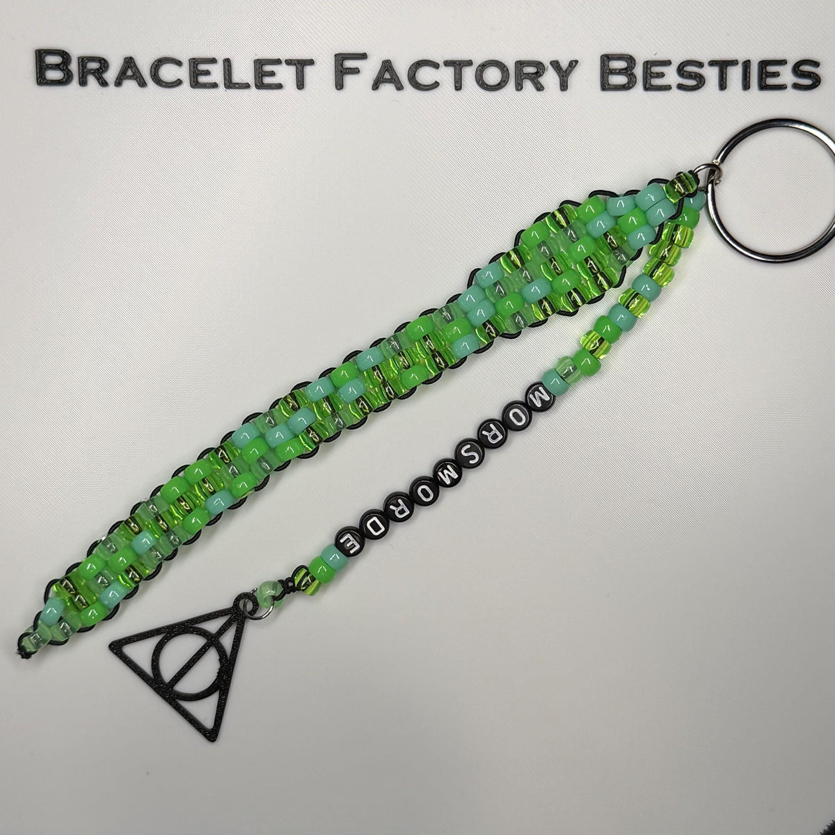 HP Inspired - Death Eaters / “MORSMORDE” Keychain & Friendship Bracelet Set!
