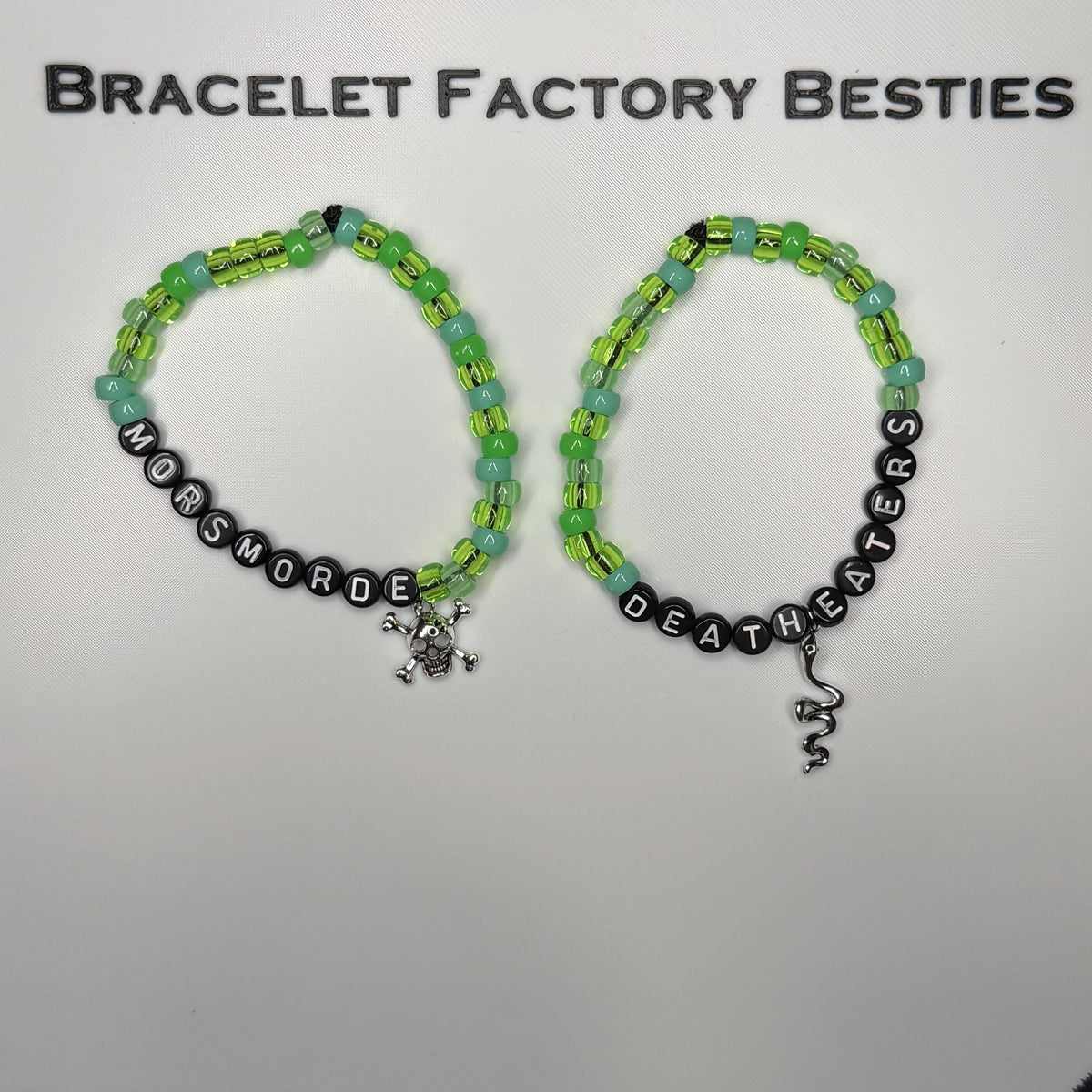 HP Inspired - Death Eaters / “MORSMORDE” Keychain & Friendship Bracelet Set!
