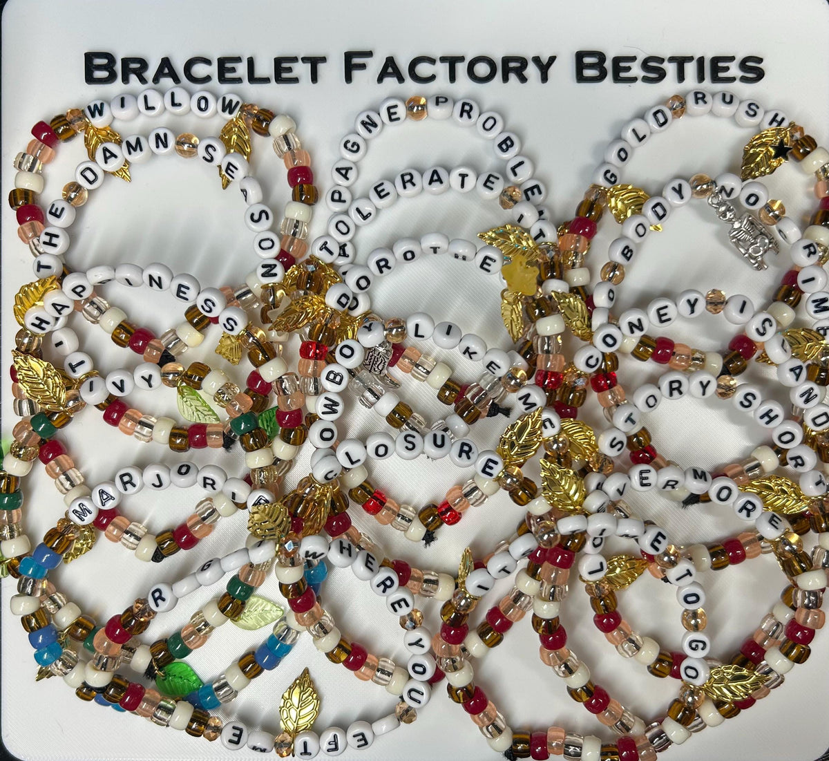 TaylorSwift "evermore" friendship bracelets