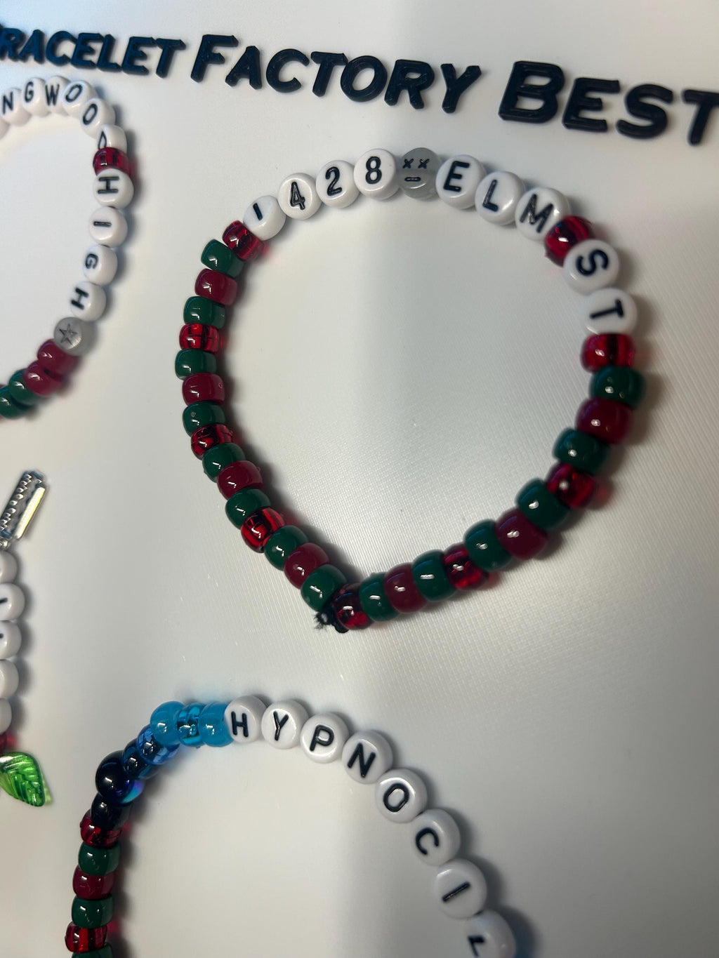 "A Nightmare On Elm St" inspired friendship bracelets