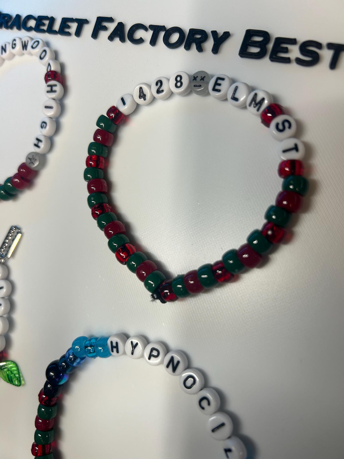"A Nightmare On Elm St" inspired friendship bracelets