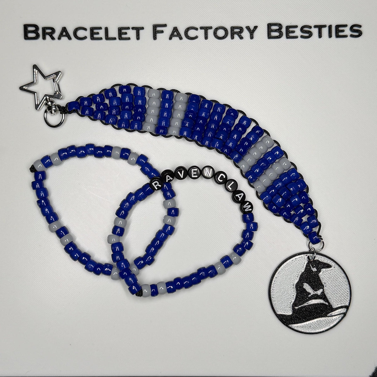 Hogwarts House Inspired Keychain & Friendship Bracelet sets!