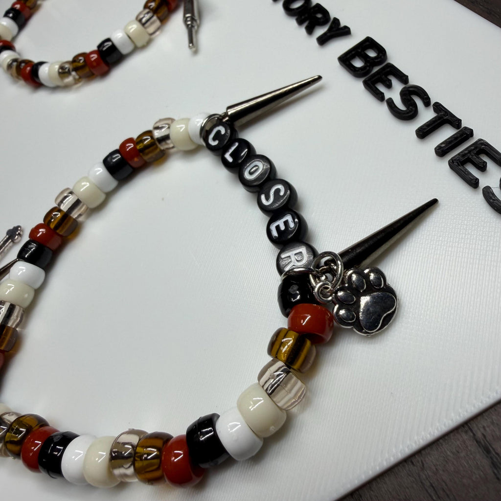 Nine Inch Nails inspired friendship bracelets
