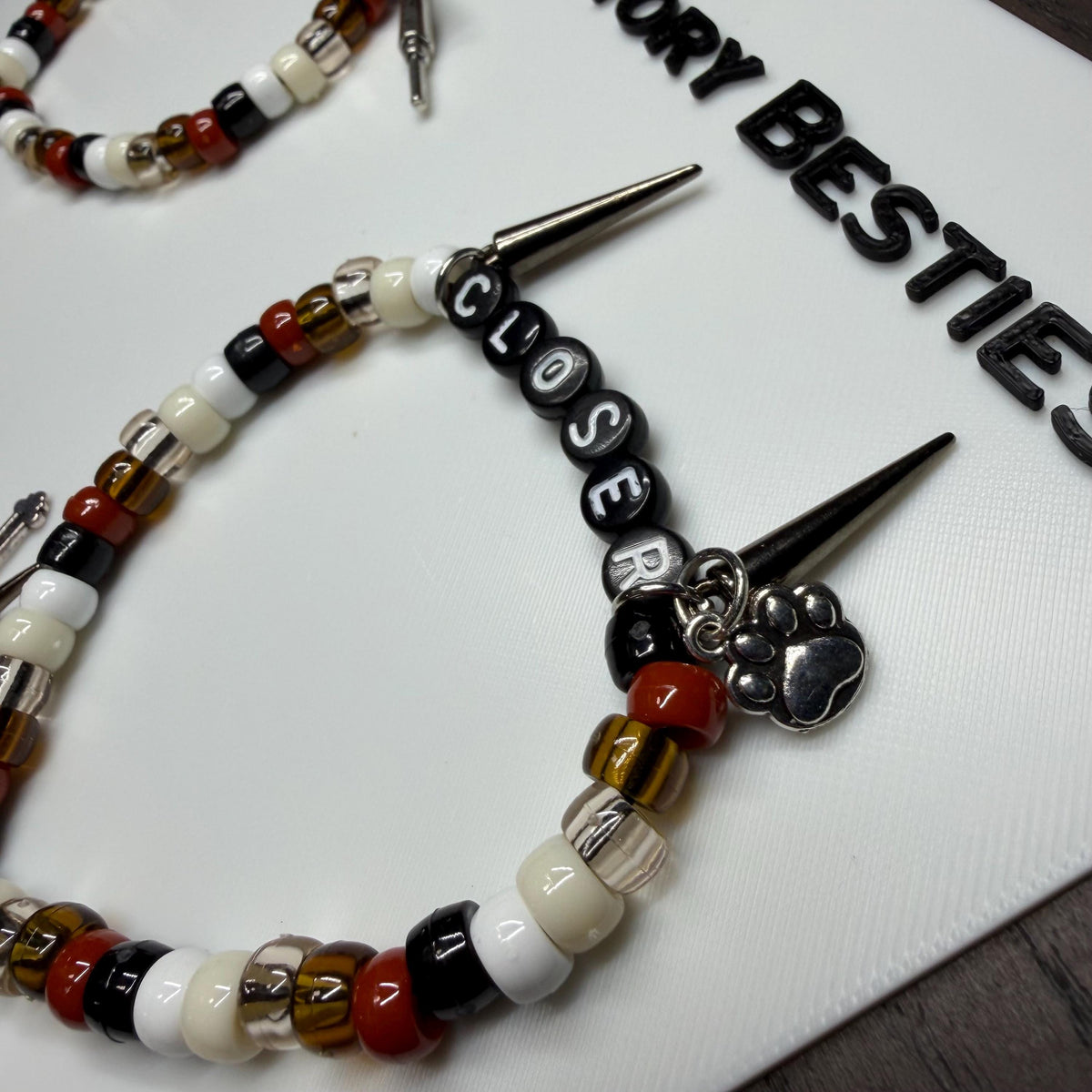Nine Inch Nails inspired friendship bracelets