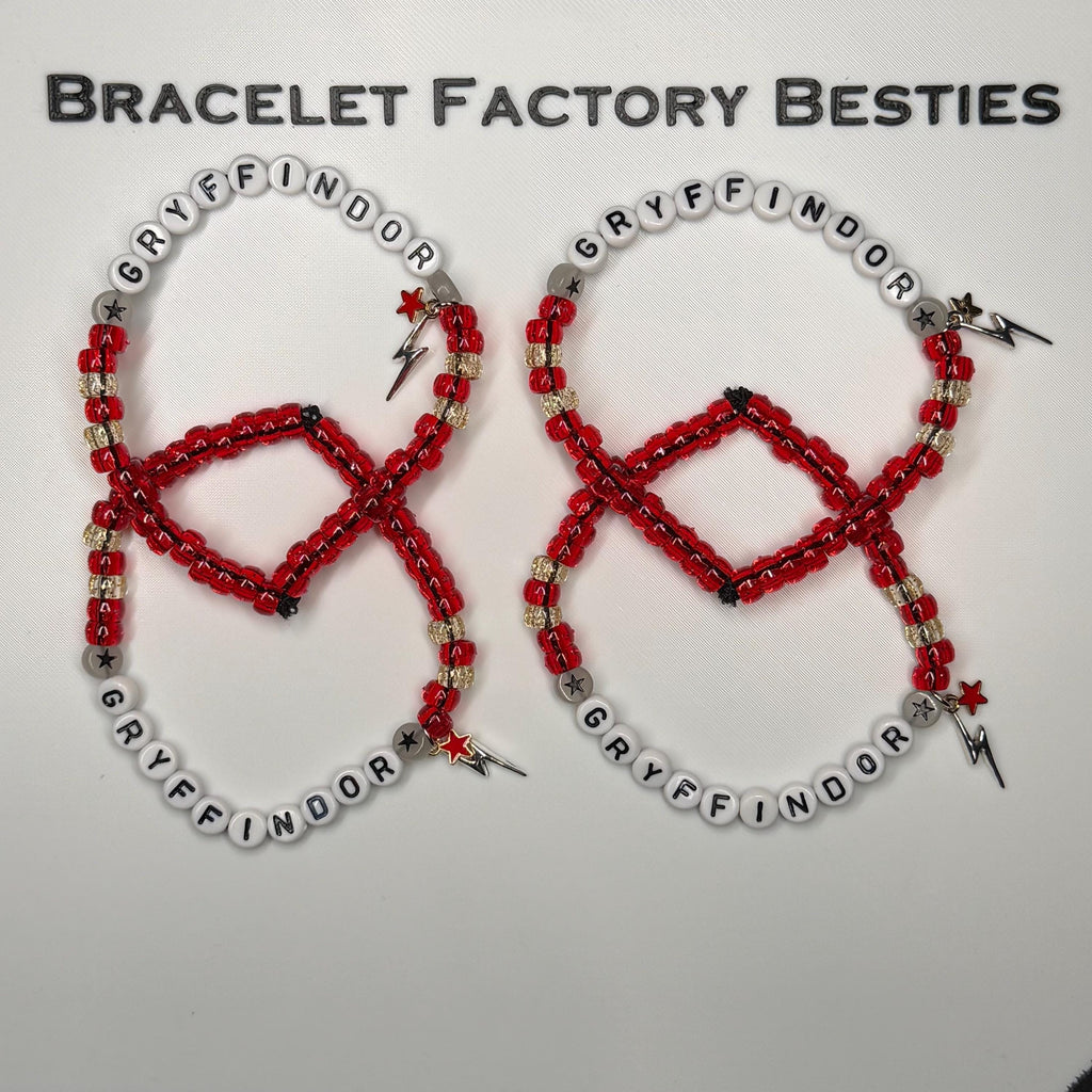 Harry Potter Themed - Hogwarts House Inspired friendship bracelets - SPARKLEY VERSION!