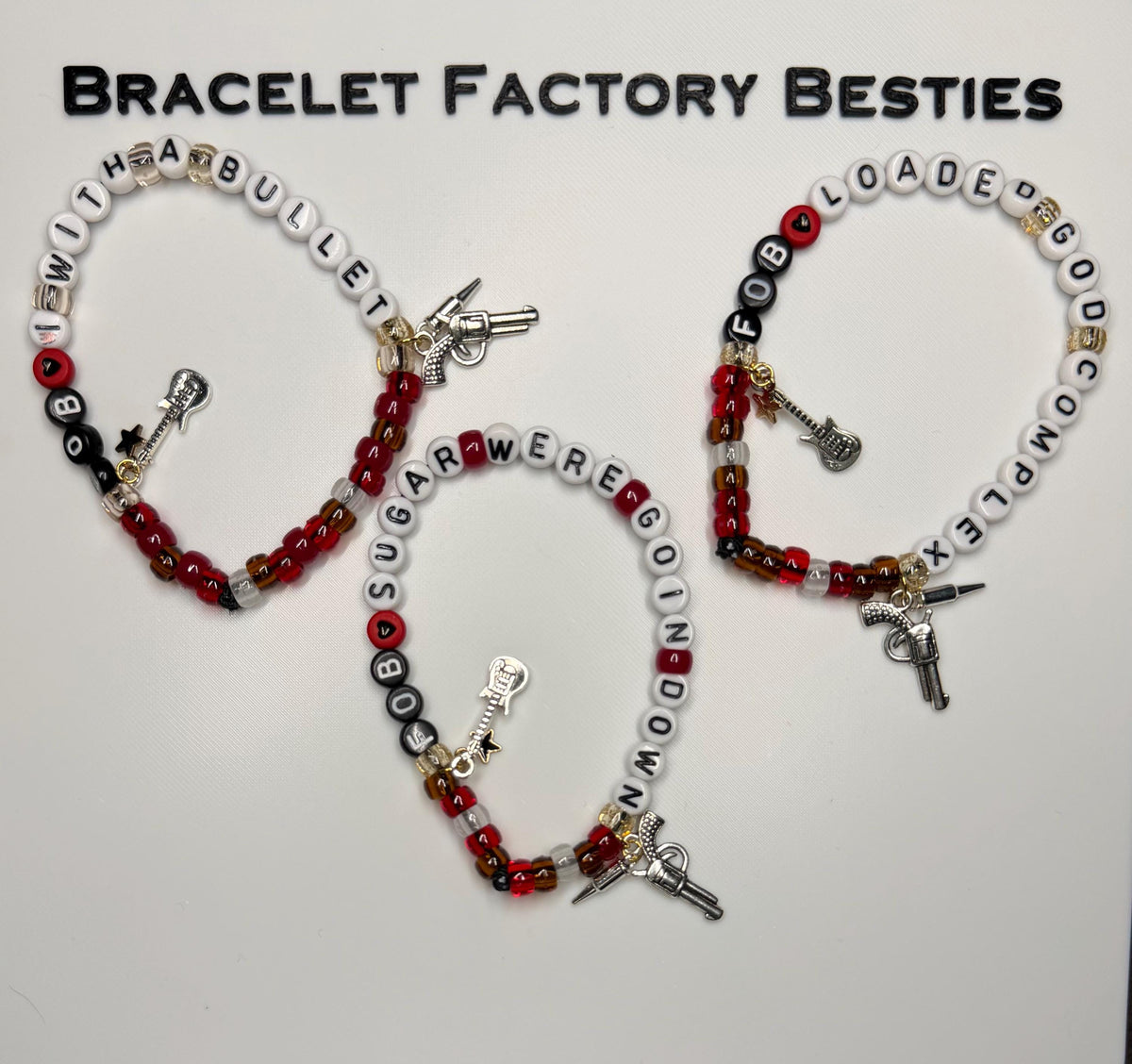 Fall Out Boy friendship bracelets (From Under The Cork Tree)
