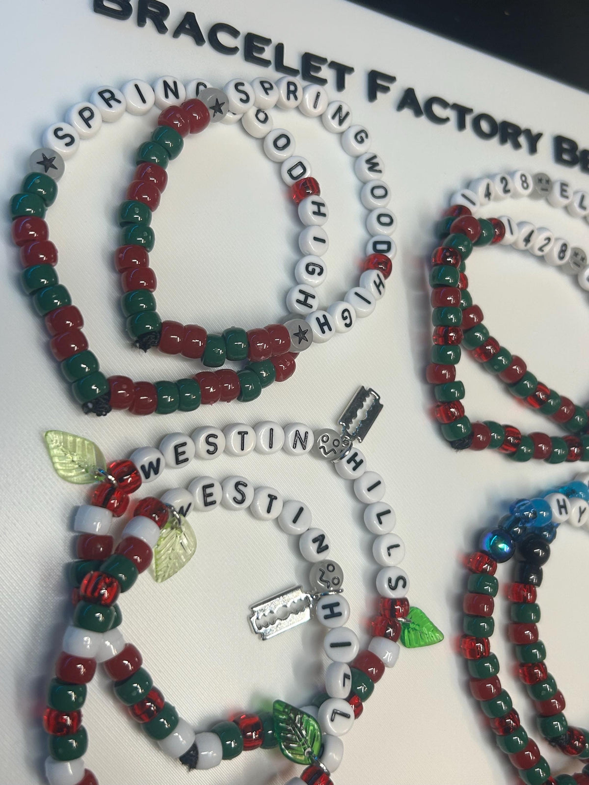 "A Nightmare On Elm St" inspired friendship bracelets