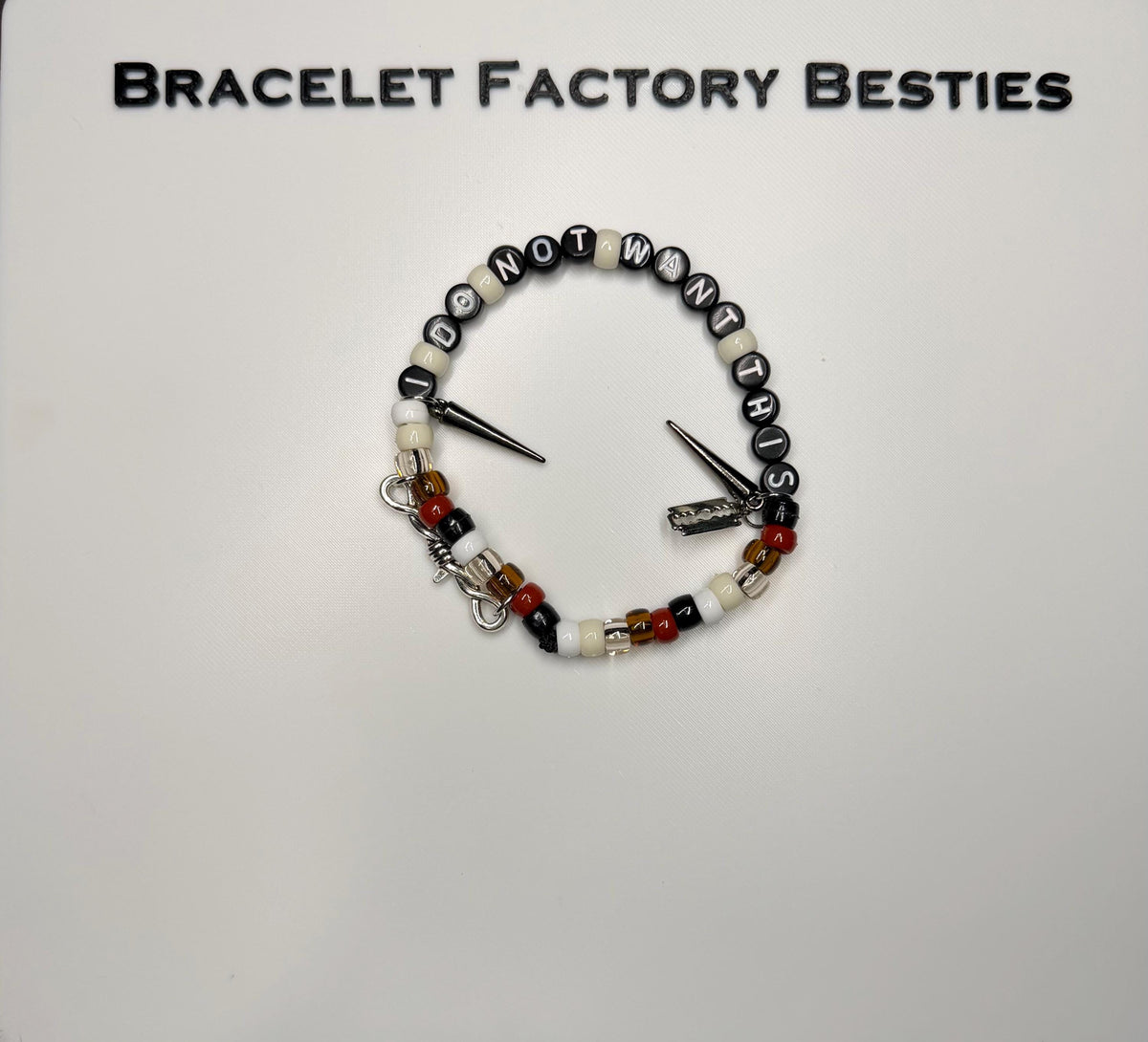 Nine Inch Nails inspired friendship bracelets