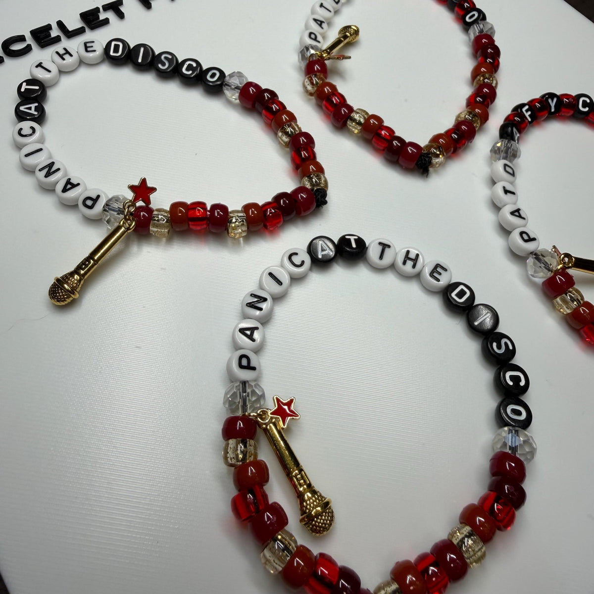 Panic! At The Disco friendship bracelets