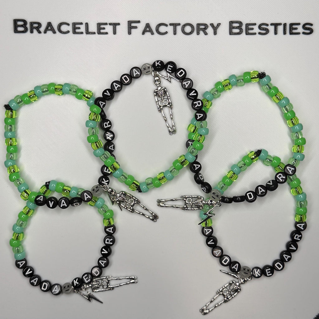 Harry Potter Themed - “AVADA KEDAVRA” (Unforgivable Curse) inspired friendship bracelets!