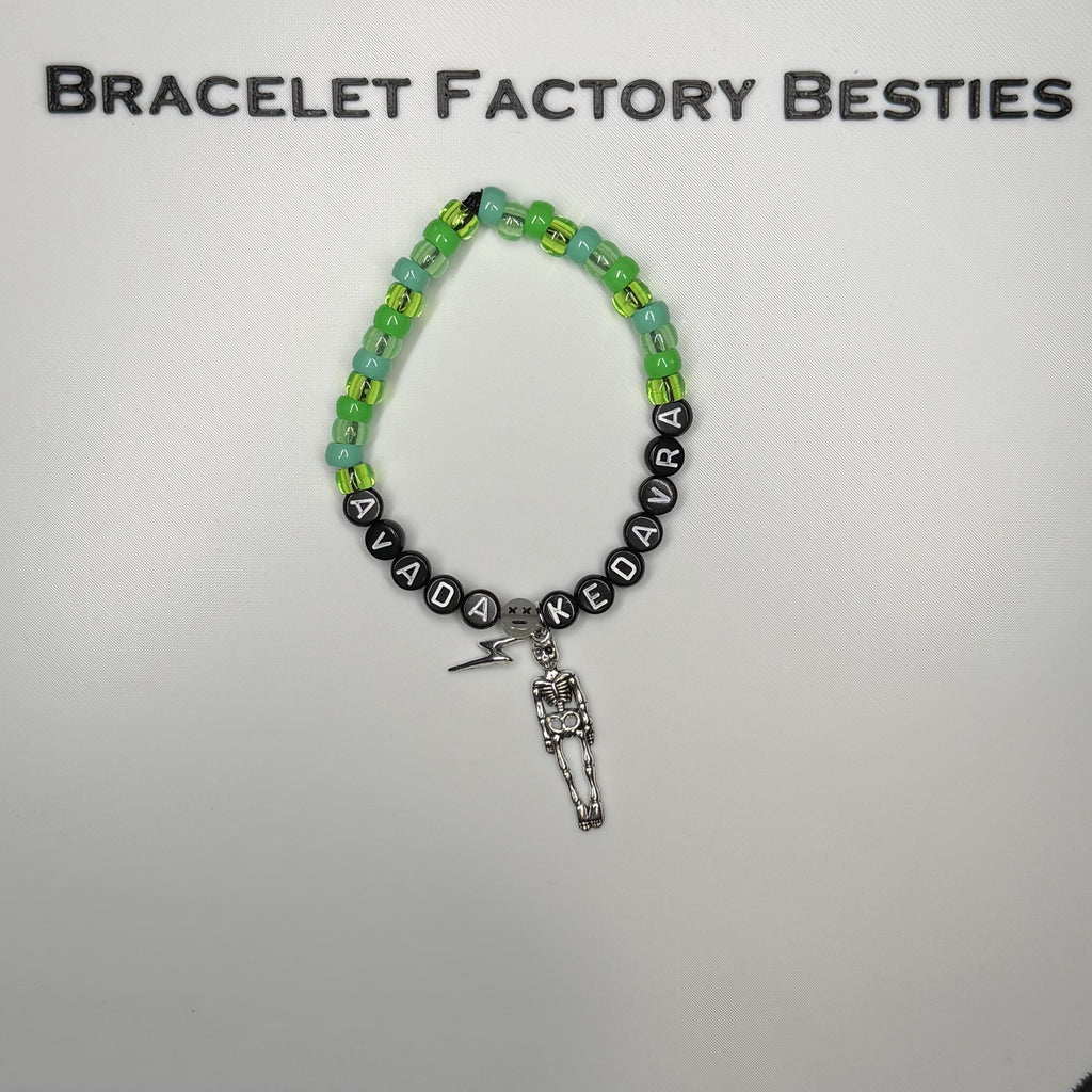 Harry Potter Themed - “AVADA KEDAVRA” (Unforgivable Curse) inspired friendship bracelets!