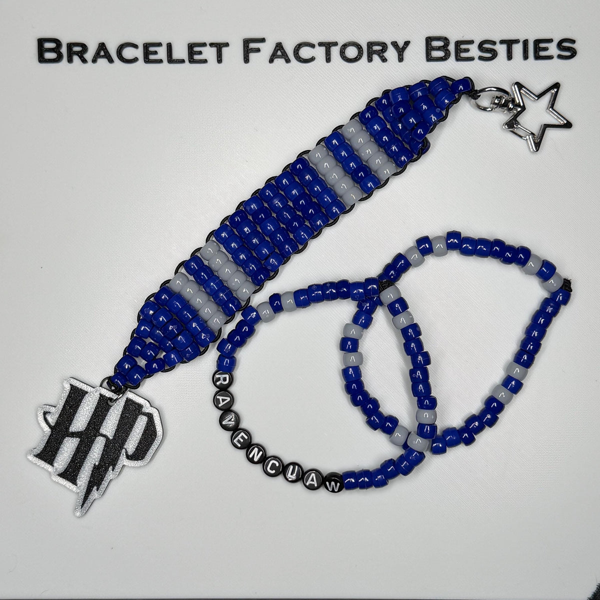 Hogwarts House Inspired Keychain & Friendship Bracelet sets!