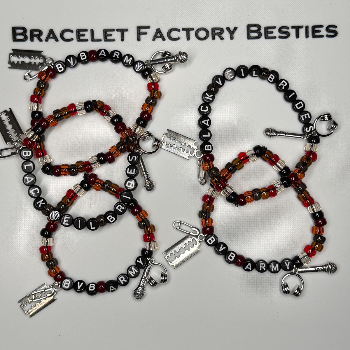 Black Veil Brides Inspired Friendship Bracelets