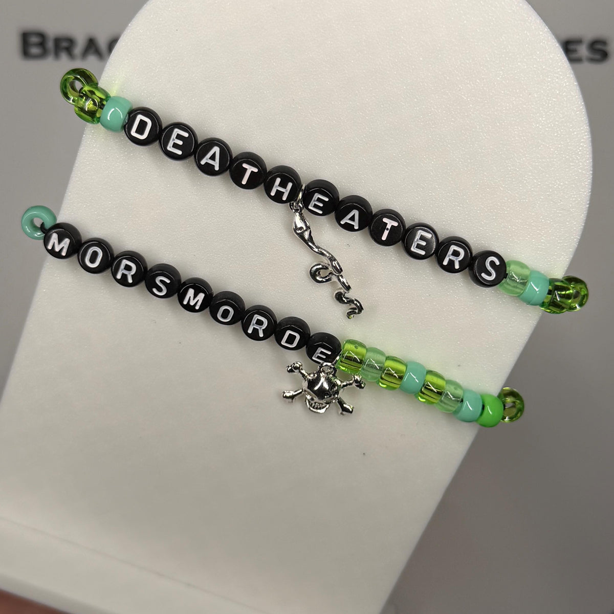 HP Inspired - Death Eaters / “MORSMORDE” Keychain & Friendship Bracelet Set!
