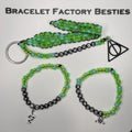HP Inspired - Death Eaters / “MORSMORDE” Keychain & Friendship Bracelet Set!