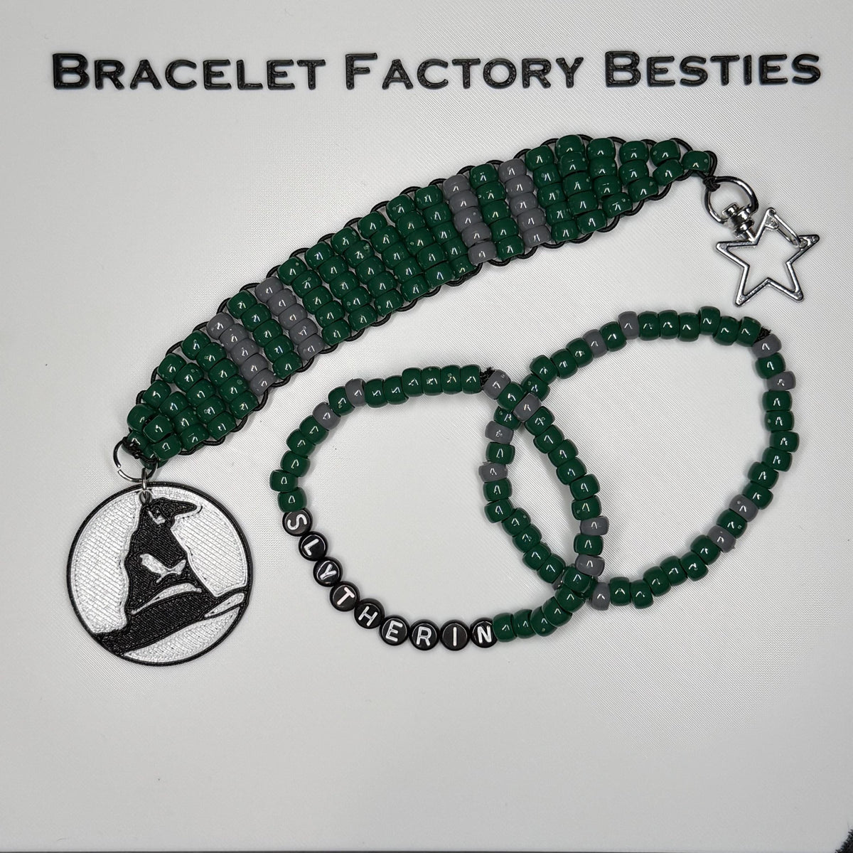 Hogwarts House Inspired Keychain & Friendship Bracelet sets!