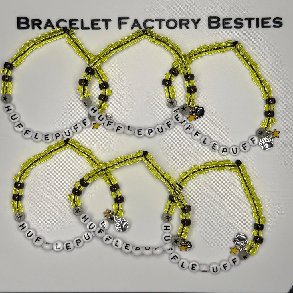 Harry potter Themed - Hogwarts House inspired friendship bracelets!